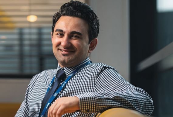 Maz Iqbal, an award-winning Burnley College Tutor