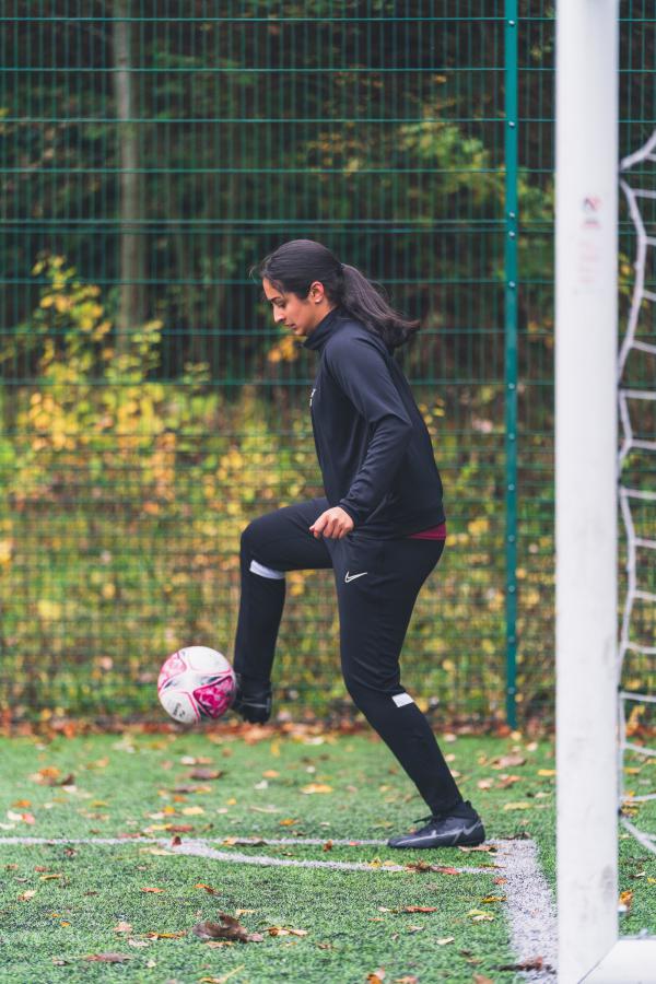 Girls football at the academy of sport